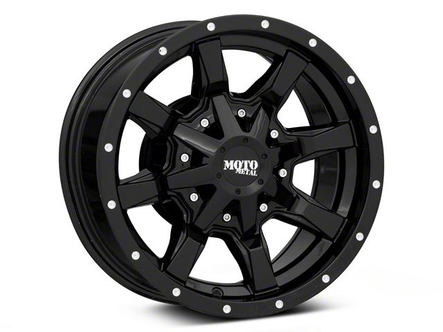 Moto Metal MO970 Gloss Black 6-Lug Wheel; 16x8; 0mm Offset (21-22 F-150)