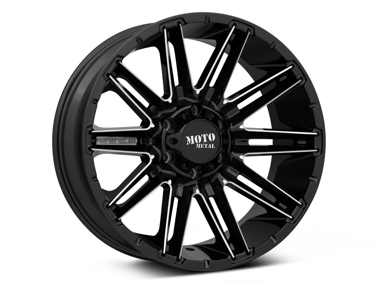 WOLF GANG! 2019❤︎MONOTONE Edition-100pcs Moto Metal F-150 MO998 Kraken Gloss Black Milled 6-Lug Wheel