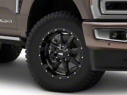 Moto Metal MO970 Gloss Black Milled 8-Lug Wheel; 18x10; -24mm Offset (23-26 F-250 Super Duty)