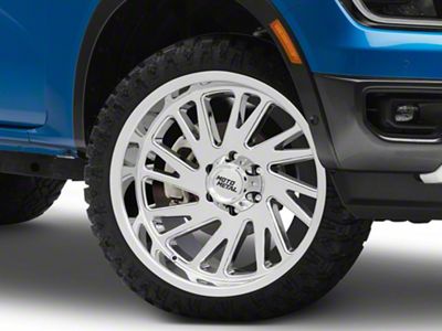 Moto Metal Combat Chrome 6-Lug Wheel; 22x12; -44mm Offset (24-25 Ranger)