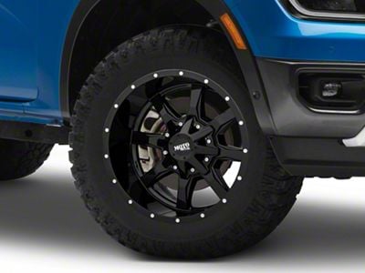 Moto Metal MO970 Gloss Black 6-Lug Wheel; 18x10; -24mm Offset (24-25 Ranger)