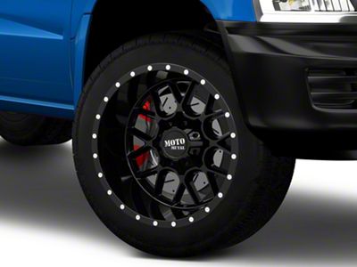 Moto Metal Siege Gloss Black 5-Lug Wheel; 20x12; -44mm Offset (94-01 RAM 1500)
