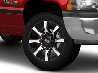 Moto Metal Spider Gloss Black Machined 8-Lug Wheel; 20x10; -18mm Offset (94-02 RAM 2500)