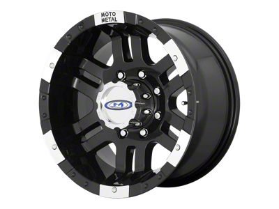 Moto Metal MO951 Gloss Black Machined 8-Lug Wheel; 17x9; -12mm Offset (99-07 F-250 Super Duty)