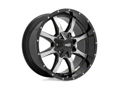 Moto Metal MO970 Gloss Black Machined Face 8-Lug Wheel; 20x12; -44mm Offset (99-07 F-250 Super Duty)