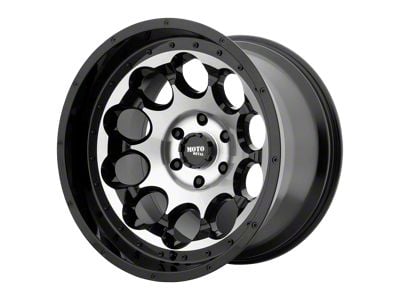 Moto Metal Rotary Gloss Black Machined 8-Lug Wheel; 17x9; -12mm Offset (99-07 F-250 Super Duty)