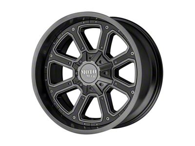 Moto Metal MO984 Shift Matte Gray with Gloss Black Inserts 6-Lug Wheel; 20x9; 30mm Offset (99-06 Sierra 1500)