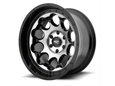 Moto Metal MO990 Rotary Gloss Black Machined 6-Lug Wheel; 20x12; -44mm Offset (99-06 Sierra 1500)