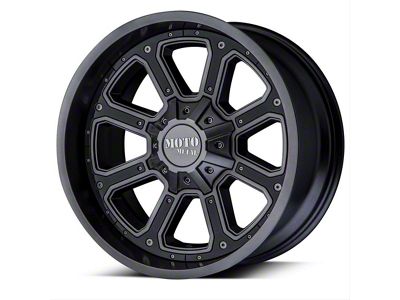 Moto Metal Shift Matte Gray with Gloss Black Inserts 6-Lug Wheel; 18x9; 30mm Offset (99-06 Sierra 1500)