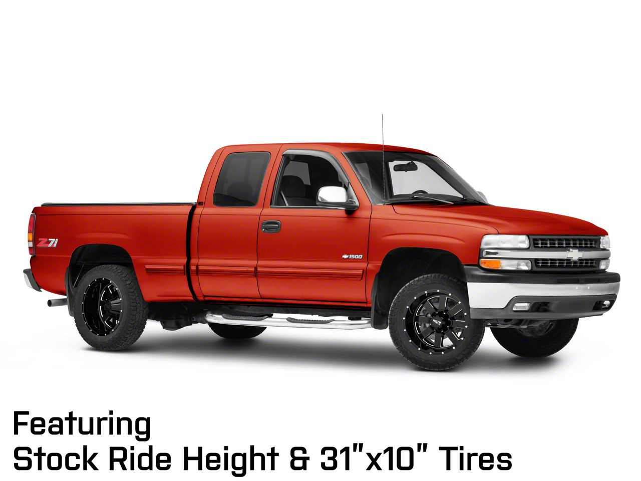 Moto Metal Silverado 1500 MO962 Gloss Black Milled 6-Lug Wheel
