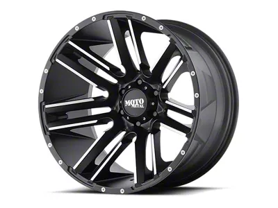 Moto Metal Razor Satin Black Machined 6-Lug Wheel; 18x9; 18mm Offset (99-06 Silverado 1500)