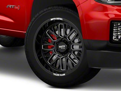 Moto Metal MO802 Gloss Black Milled 6-Lug Wheel; 20x9; 18mm Offset (15-22 Canyon)