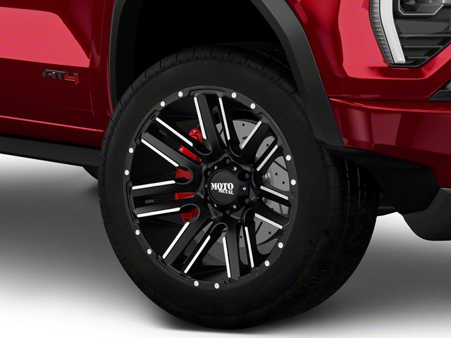 Metal Razor Wheel Moto Metal Canyon MO978 Razor Satin Black Machined 6-Lug Wheel; 20x9 ...