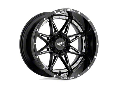 Moto Metal Hydra Gloss Black Milled 6-Lug Wheel; 20x9; 18mm Offset (15-22 Colorado)