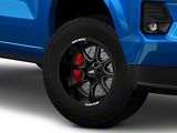 Moto Metal MO970 Gloss Black with Milled Spoke 6-Lug Wheel; 17x8; 0mm Offset (23-26 Colorado)