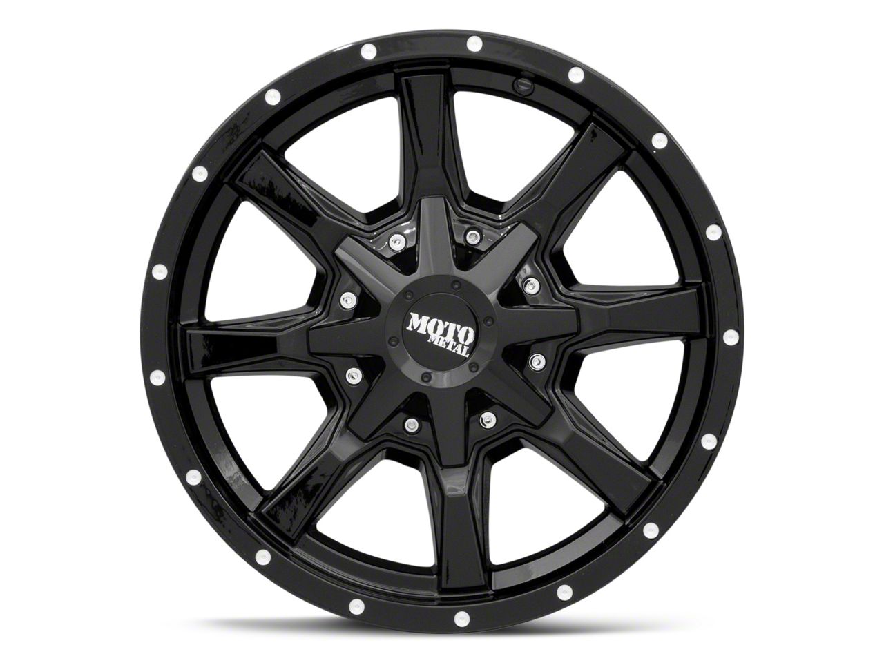 Moto Metal Colorado MO970 Gloss Black Milled 6-Lug Wheel; 17x9