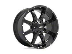 Moto Metal MO970 Gloss Black with Milled Lip 6-Lug Wheel; 16x8; 0mm Offset (15-22 Colorado)