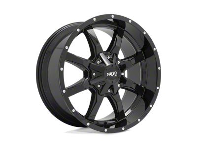 Moto Metal MO970 Gloss Black with Milled Lip 6-Lug Wheel; 16x8; 0mm Offset (15-22 Colorado)
