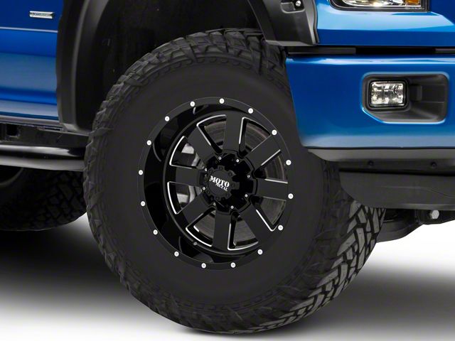 Moto Metal MO962 Gloss Black Milled 6-Lug Wheel; 17x10; -24mm Offset (15-20 F-150)