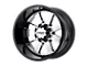 Moto Metal MO962 PVD Chrome Center with Gloss Black Lip 5-Lug Wheel; 20x12; -44mm Offset (97-03 F-150)