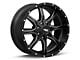 Moto Metal MO970 Semi Gloss Black Milled 6-Lug Wheel; 22x12; -44mm Offset (21-24 F-150)