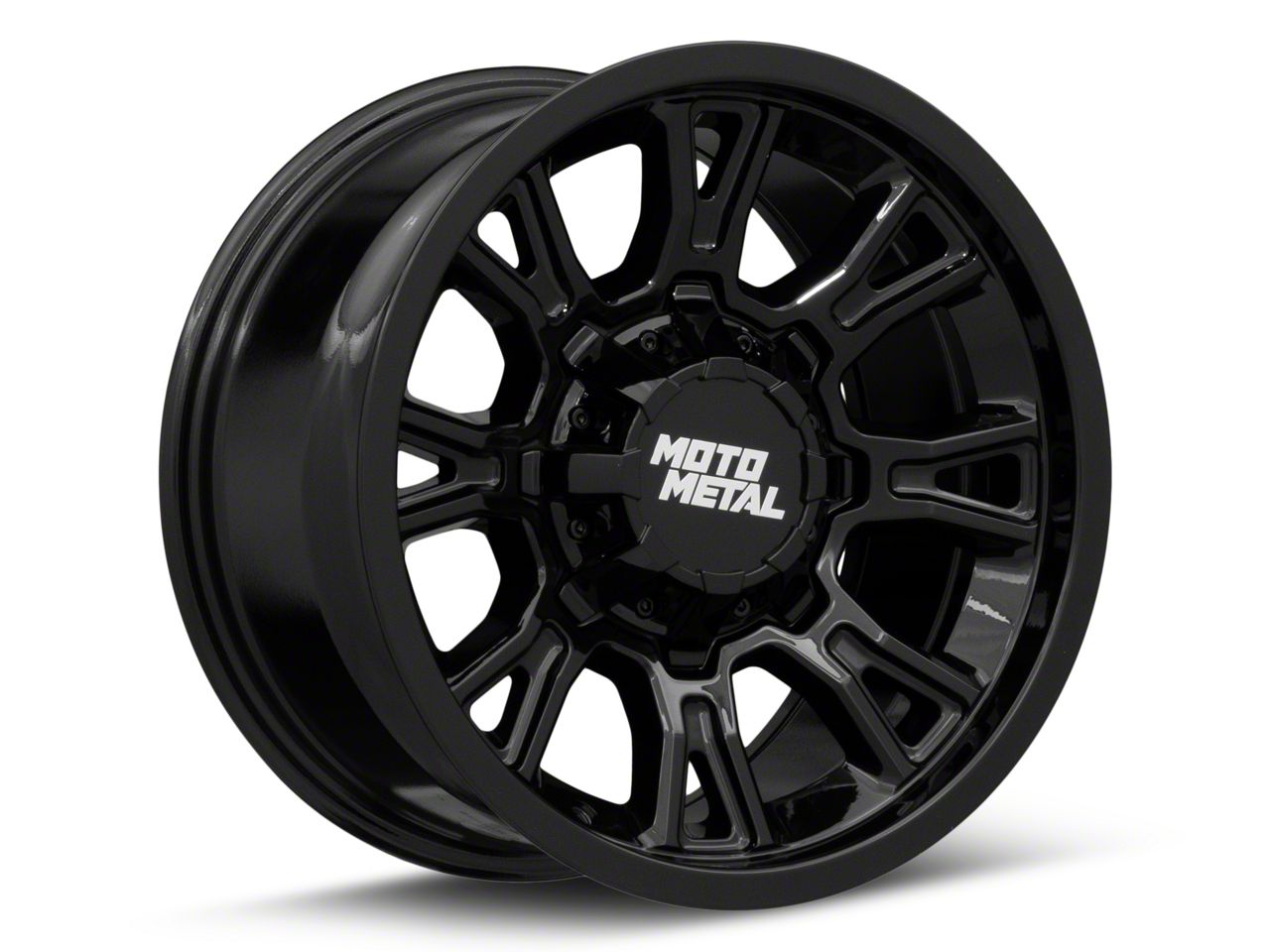 Moto Metal F-250 Super Duty Legacy Gloss Black 8-Lug Wheel; 20x10
