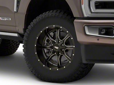 Moto Metal MO970 Semi Gloss Black Milled 8-Lug Wheel; 18x10; -24mm Offset (23-25 F-250 Super Duty)