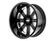 Moto Metal MO402 Gloss Black Milled 6-Lug Wheel; 20x10; -24mm Offset (99-06 Silverado 1500)