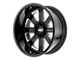 Moto Metal MO402 Gloss Black Milled 6-Lug Wheel; 20x12; -44mm Offset (19-24 Silverado 1500)