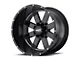 Moto Metal MO962 Gloss Black Milled 6-Lug Wheel; 22x14; -76mm Offset (14-18 Sierra 1500)