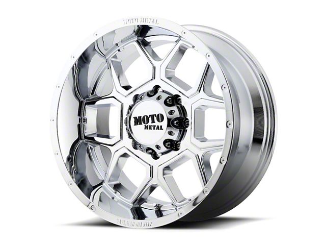 Moto Metal MO981 Spade Chrome 6-Lug Wheel; 22x12; -44mm Offset (14-18 Sierra 1500)