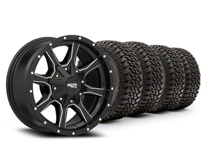 20x9 Moto Metal MO970 & 35in Kanati Mud-Terrain KU-252 Mud Hog Tire Package (19-25 RAM 1500)
