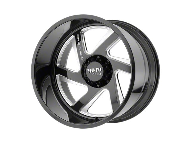 Moto Metal MO400 Gloss Black Milled 8-Lug Wheel; 24x14; -76mm Offset (06-08 RAM 1500 Mega Cab)