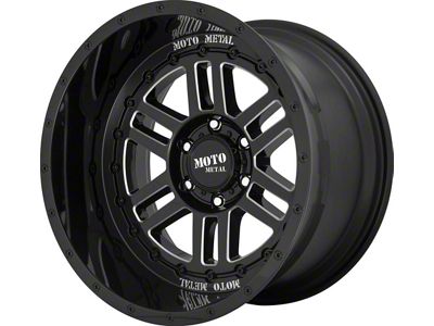 Moto Metal MO800 Deep Six Gloss Black Milled 6-Lug Wheel; 20x12; -44mm Offset (19-25 RAM 1500)