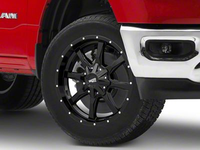 Moto Metal MO970 Gloss Black with Milled Lip 6-Lug Wheel; 20x10; -24mm Offset (19-25 RAM 1500)