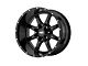 Moto Metal MO970 Gloss Black Milled 8-Lug Wheel; 20x10; -24mm Offset (06-08 RAM 1500 Mega Cab)