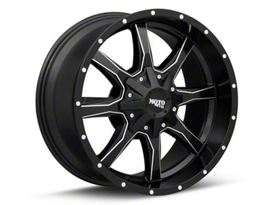 Moto Metal MO970 Semi Gloss Black Milled 6-Lug Wheel; 22x12; -44mm Offset (19-25 RAM 1500)