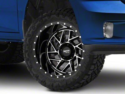 Moto Metal MO985 Breakout Gloss Black Machined 5-Lug Wheel; 20x9; 0mm Offset (09-18 RAM 1500)