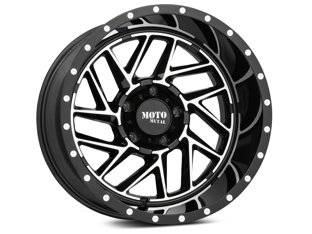 Moto Metal RAM 1500 MO985 Breakout Gloss Black Machined 5