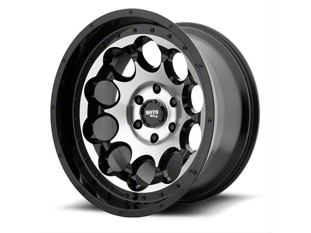 Moto Metal MO990 Rotary Gloss Black Machined 6-Lug Wheel; 20x12; -44mm Offset (19-24 RAM 1500)