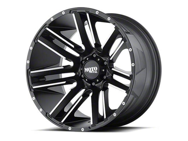 Moto Metal Razor Satin Black Machined 6-Lug Wheel; 18x9; 18mm Offset (19-24 RAM 1500)