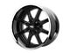 Moto Metal Rotary Gloss Black Machined 8-Lug Wheel; 17x9; -12mm Offset (06-08 RAM 1500 Mega Cab)