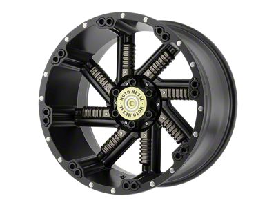 Moto Metal Buckshot Satin Black with Gunmetal Inserts 8-Lug Wheel; 20x10; -24mm Offset (19-25 RAM 2500)
