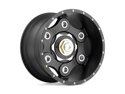 Moto Metal Link Satin Black 8-Lug Wheel; 22x10; -18mm Offset (19-24 RAM 2500)