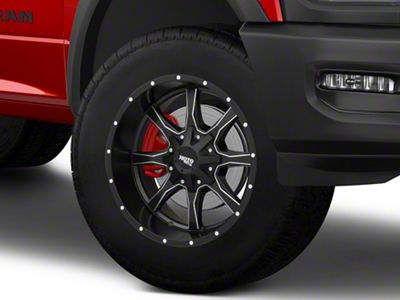 Moto Metal MO970 Satin Black Milled 8-Lug Wheel; 20x10; -24mm Offset (19-24 RAM 2500)