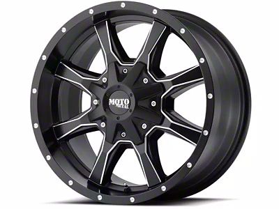 Moto Metal MO970 Semi Gloss Black Milled 8-Lug Wheel; 18x10; -24mm Offset (19-24 RAM 3500 SRW)