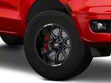 Moto Metal MO970 Gloss Black with Milled Spoke 6-Lug Wheel; 17x8; 0mm Offset (19-23 Ranger)