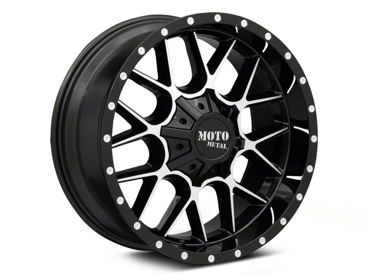 Moto Metal Ranger MO986 Siege Gloss Black Machined 6-Lug Wheel