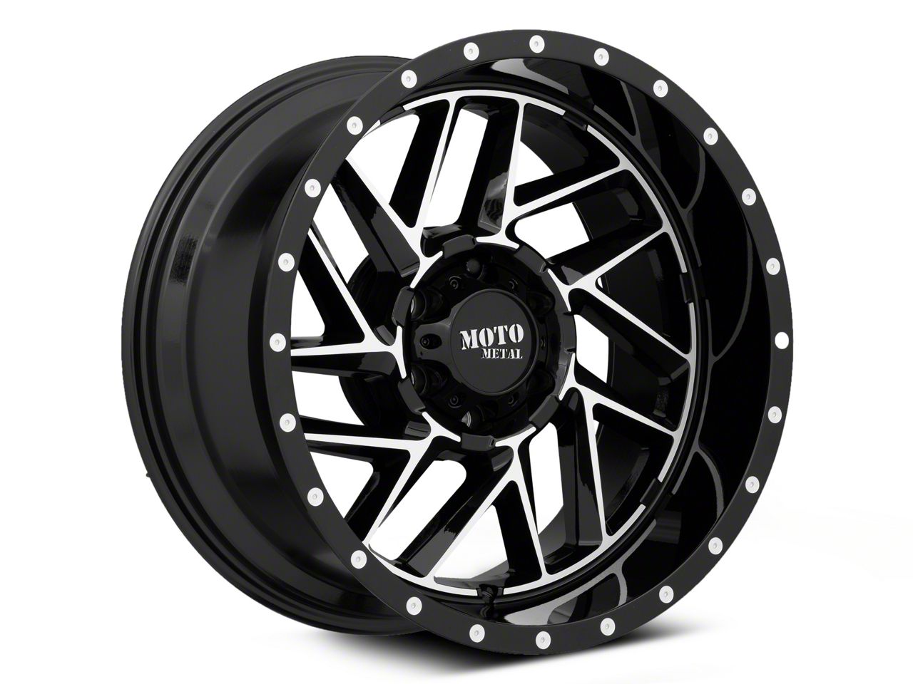 Moto Metal Sierra 1500 MO985 Breakout Gloss Black Machined 6