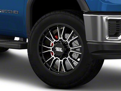 Moto Metal Legacy Gloss Black Machined 8-Lug Wheel; 20x9; 20mm Offset (20-25 Sierra 2500 HD)